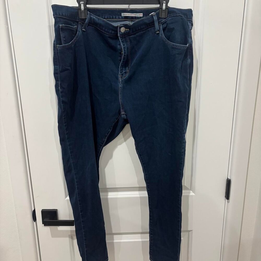 Levi-s Women's Navy and Blue Jeans